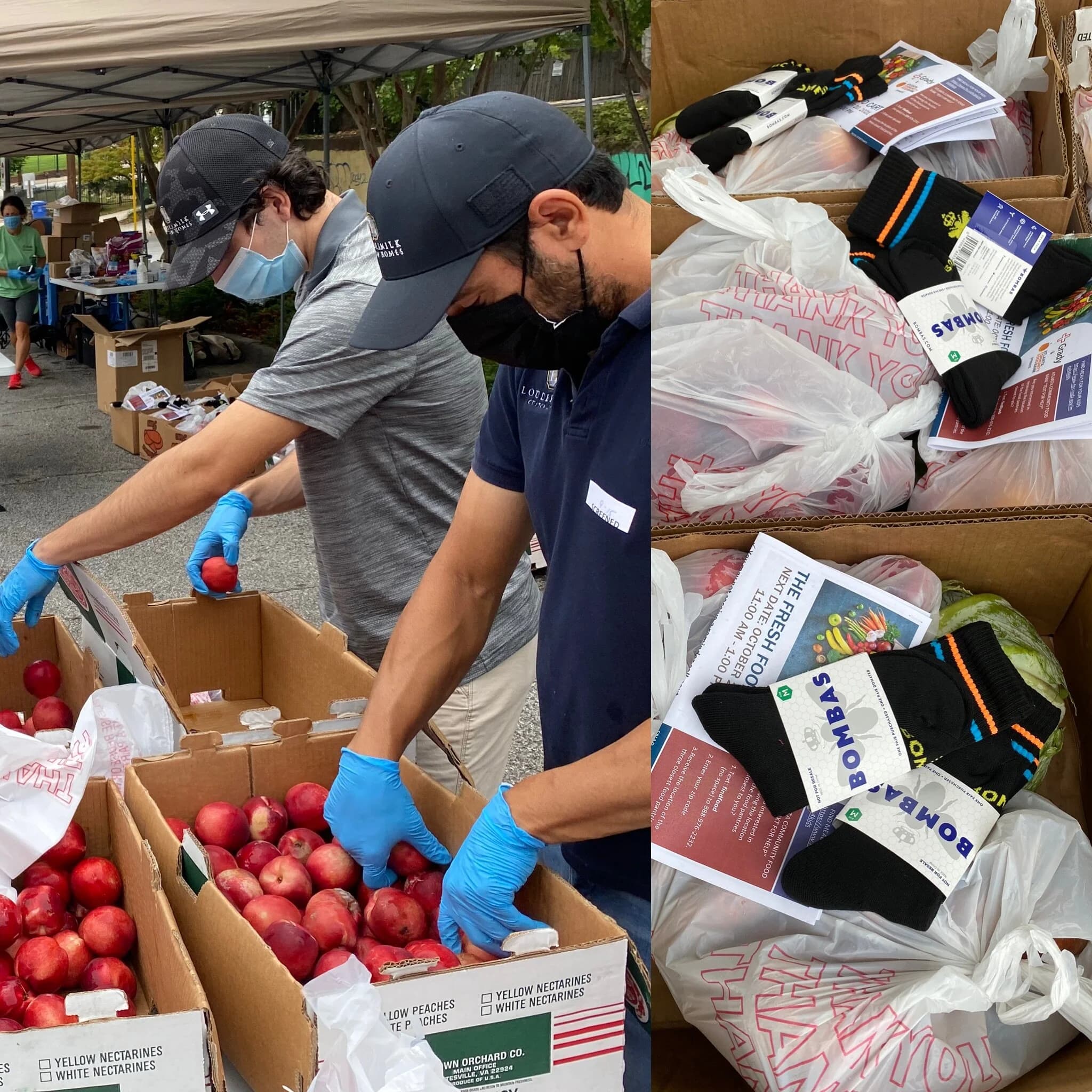 Loudermilk volunteers at the Grady Fresh Food Cart